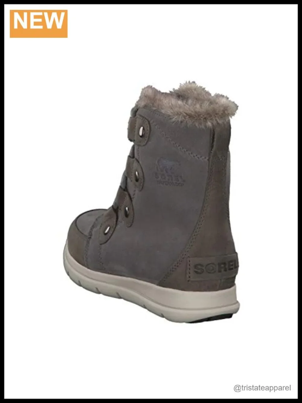 Sorel Explorer Joan Waterproof Suede Leather Snow Boots Slip-On Insulated